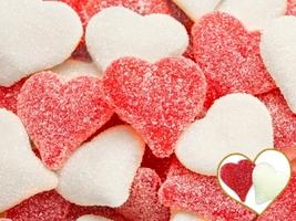 Albanese Sanded Sour Valentine Hearts 1lb